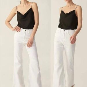 Black Cowl Neck Camisole Tank Top